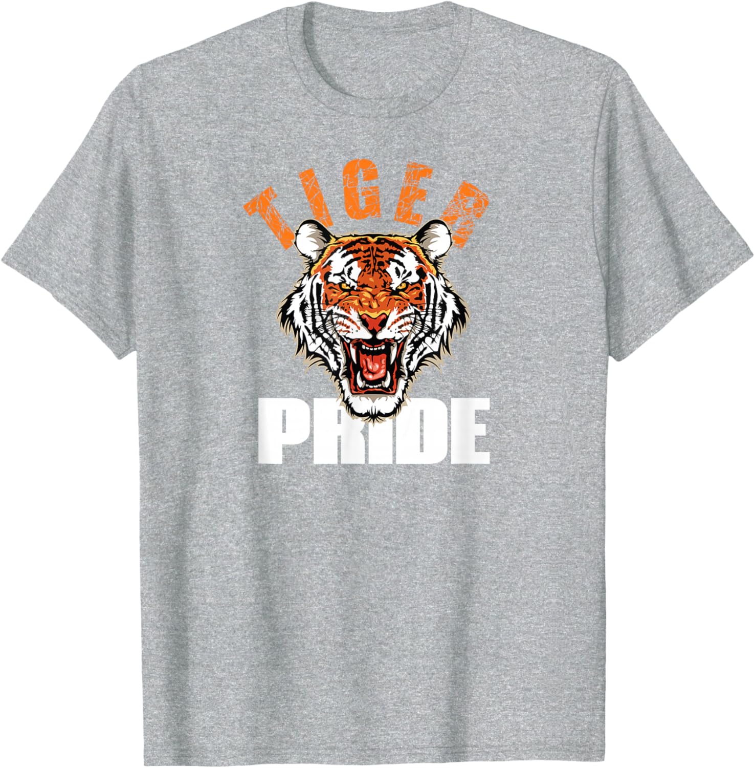 Retro Tiger Pride Vintage Mascot T-Shirt for School Sports Teams - 20