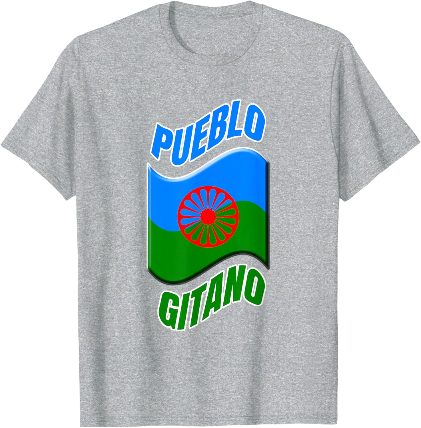 Colorful Gitana Flag T-Shirt with Uplifting Message for Happy Vibes - 6