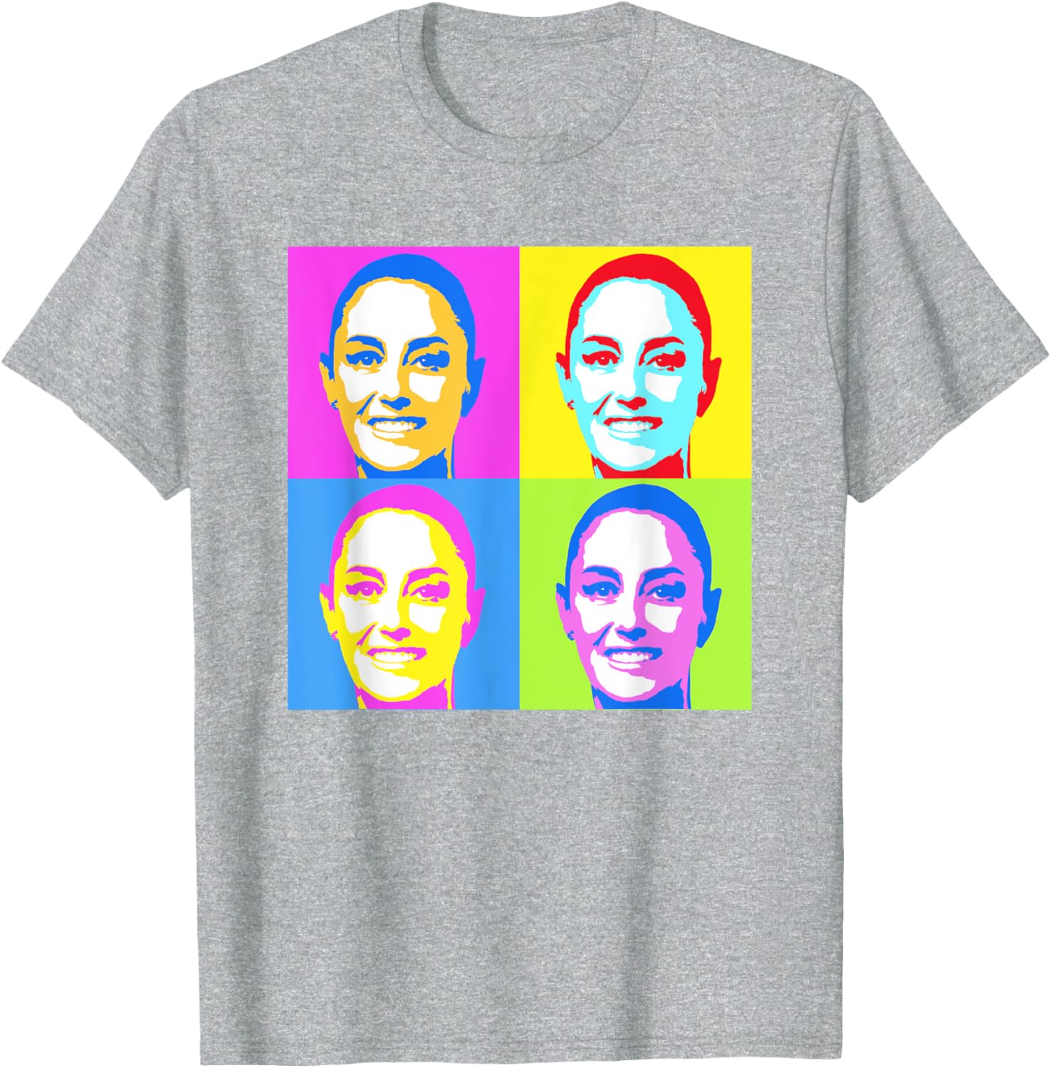 Claudia Sheinbaum Pop Art T-Shirt for Supporters of Mexico's President - 14