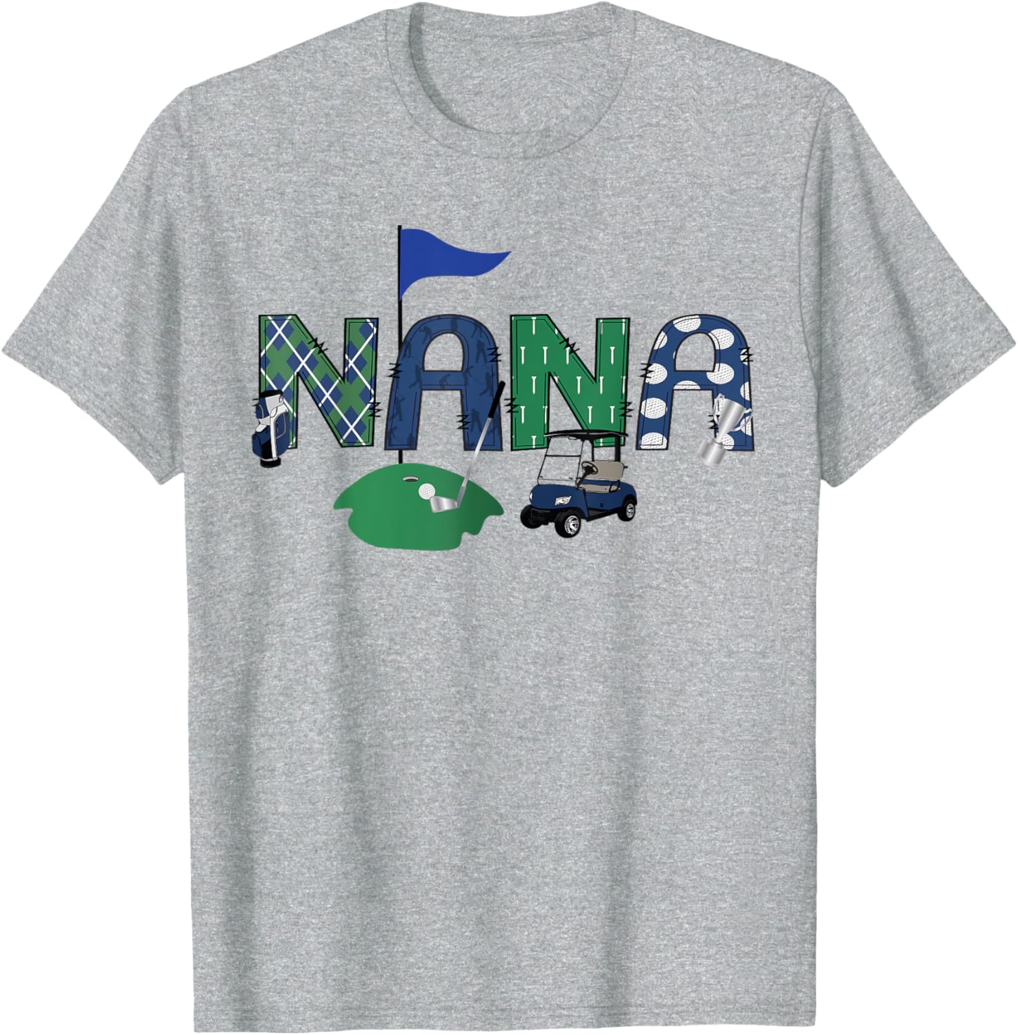 Adorable Golf Nana Hole In One First Birthday Party T-Shirt for Kids - 6