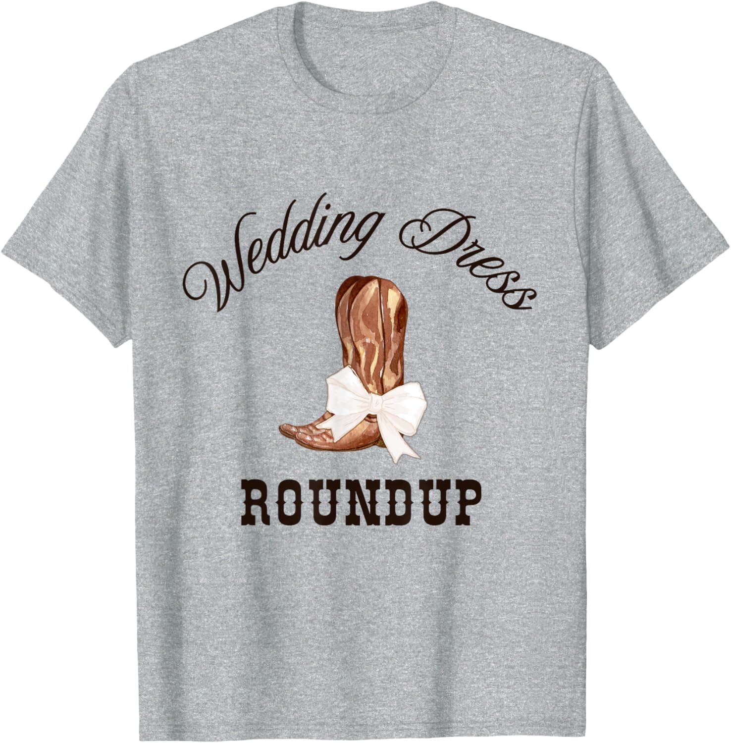 Charming Country Western Wedding Dress Shopping T-Shirt for Bridal Parties - 6