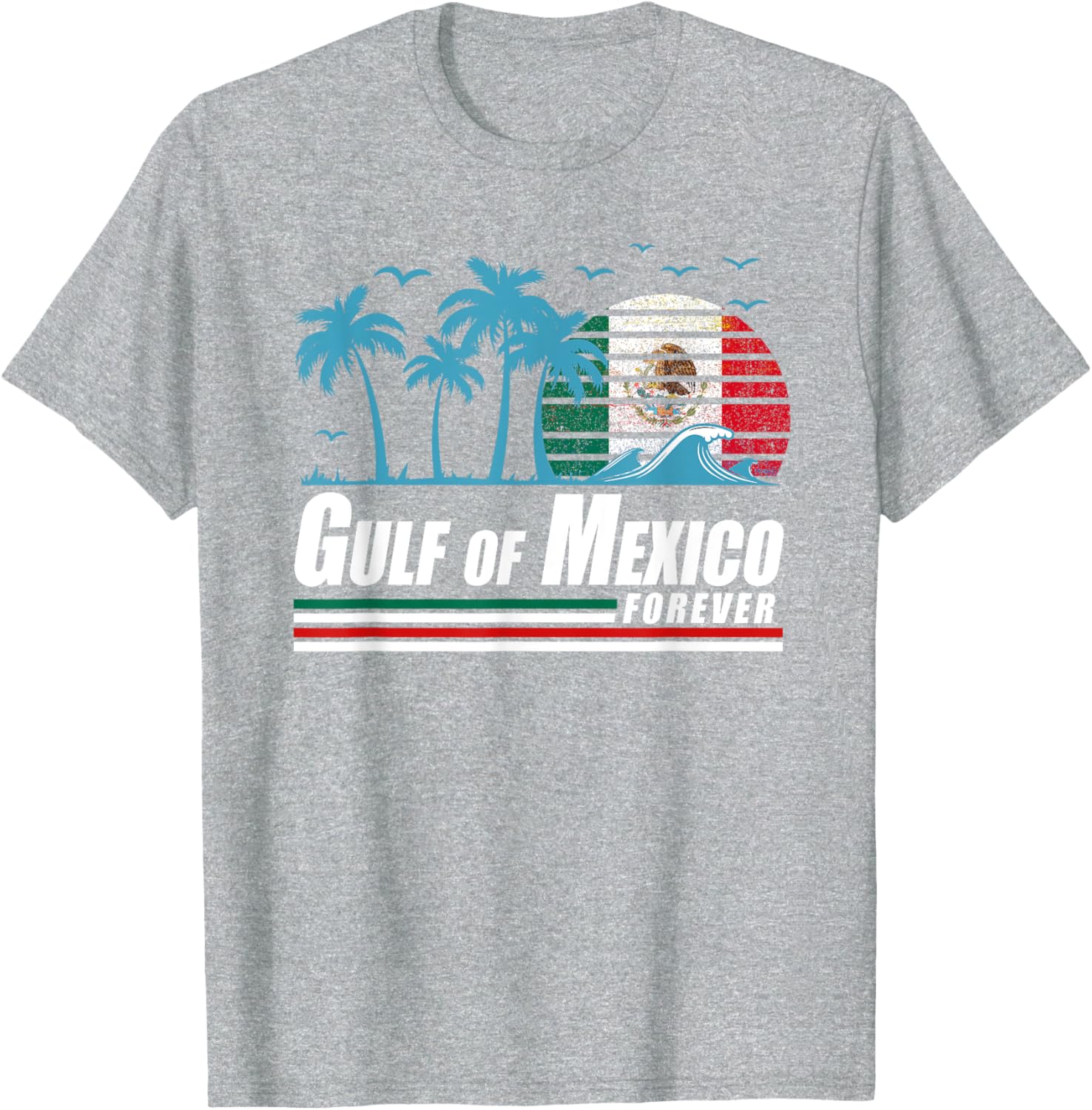 Retro Gulf of Mexico T-Shirt for Coastal Vibes and Vintage Style - 2