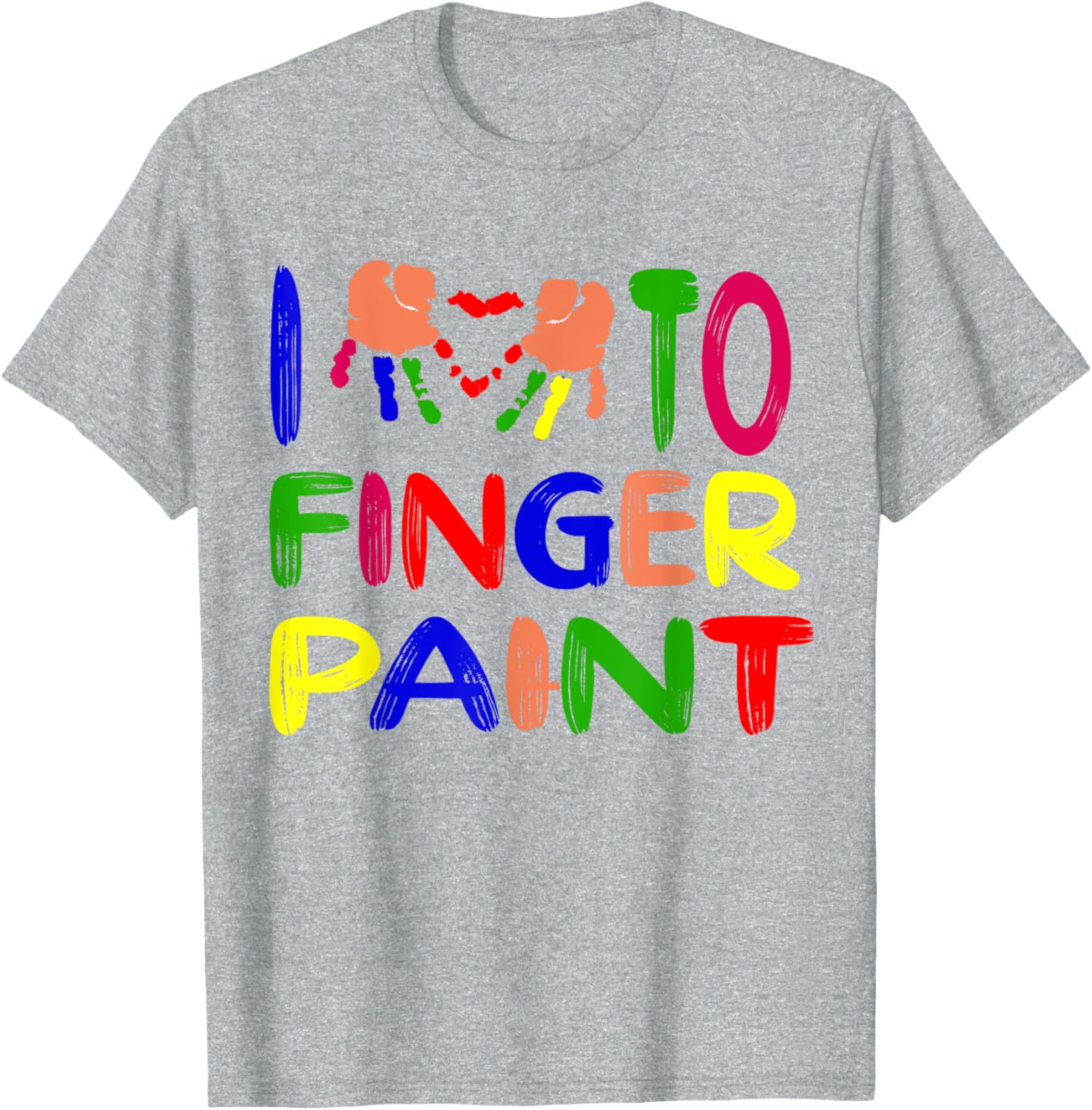 Cute Couple Valentine T-Shirt I Heart Love to Finger Paint Gift - 3