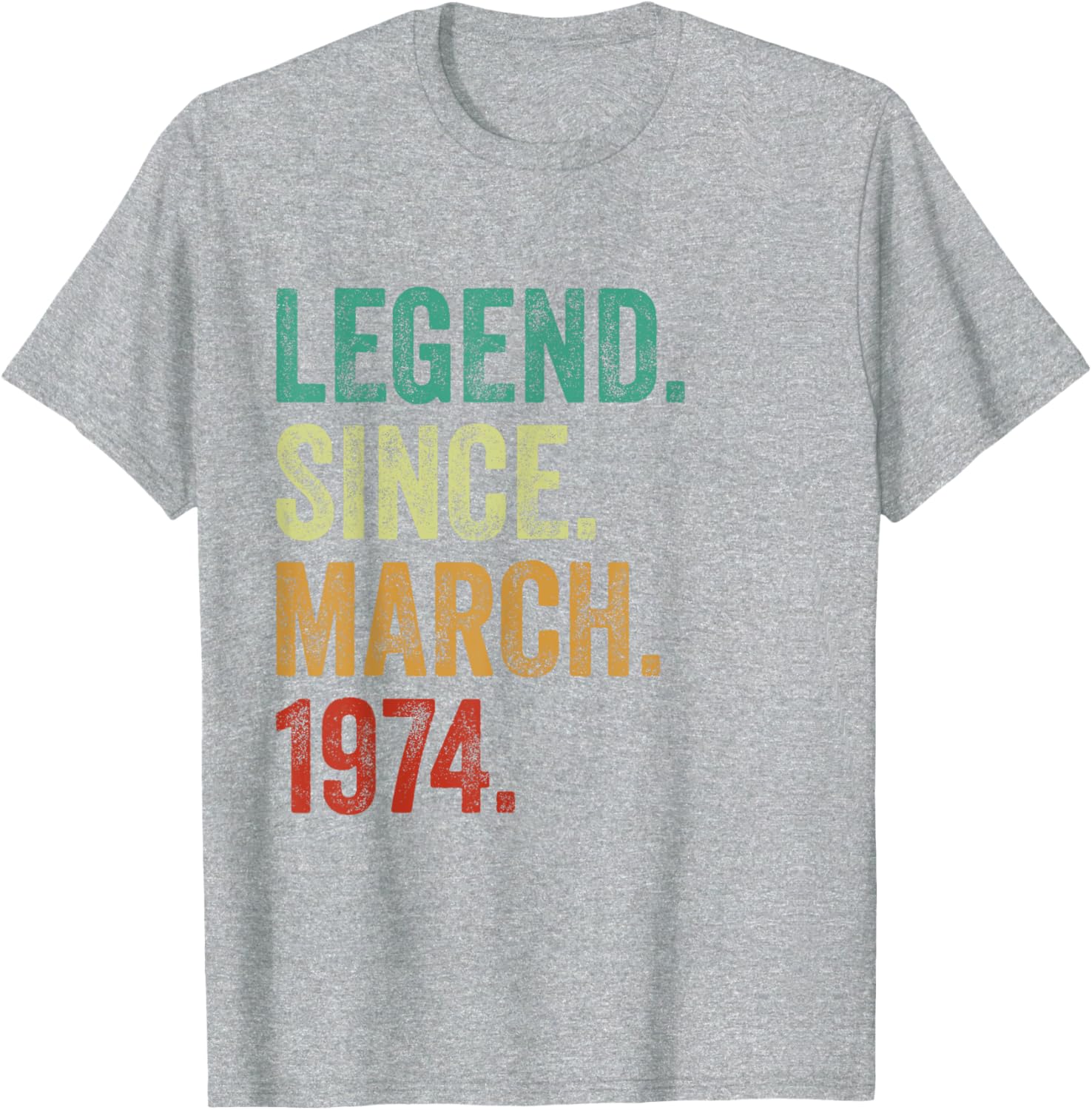 51 Years Old Legend Since March 1974 51st Birthday T-Shirt for Men - 14