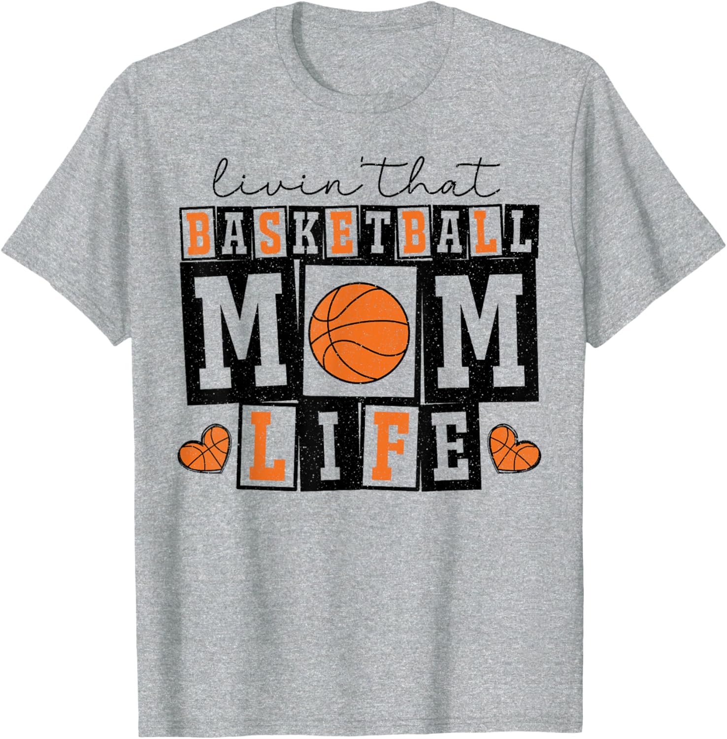 Vintage Livin Basketball Mom Life Game Day T-Shirt for Proud Moms - 2