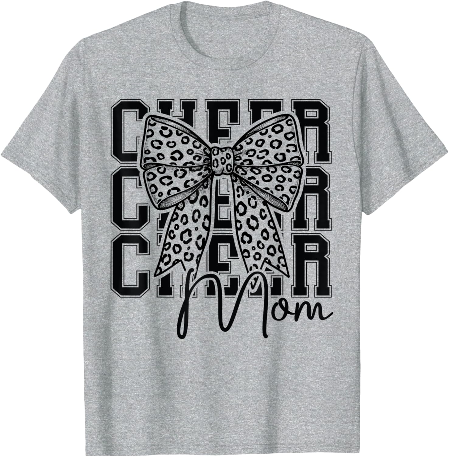 Cheer Mom Cheerleader T-Shirt for Biggest Fan Mother's Day Gift - 12