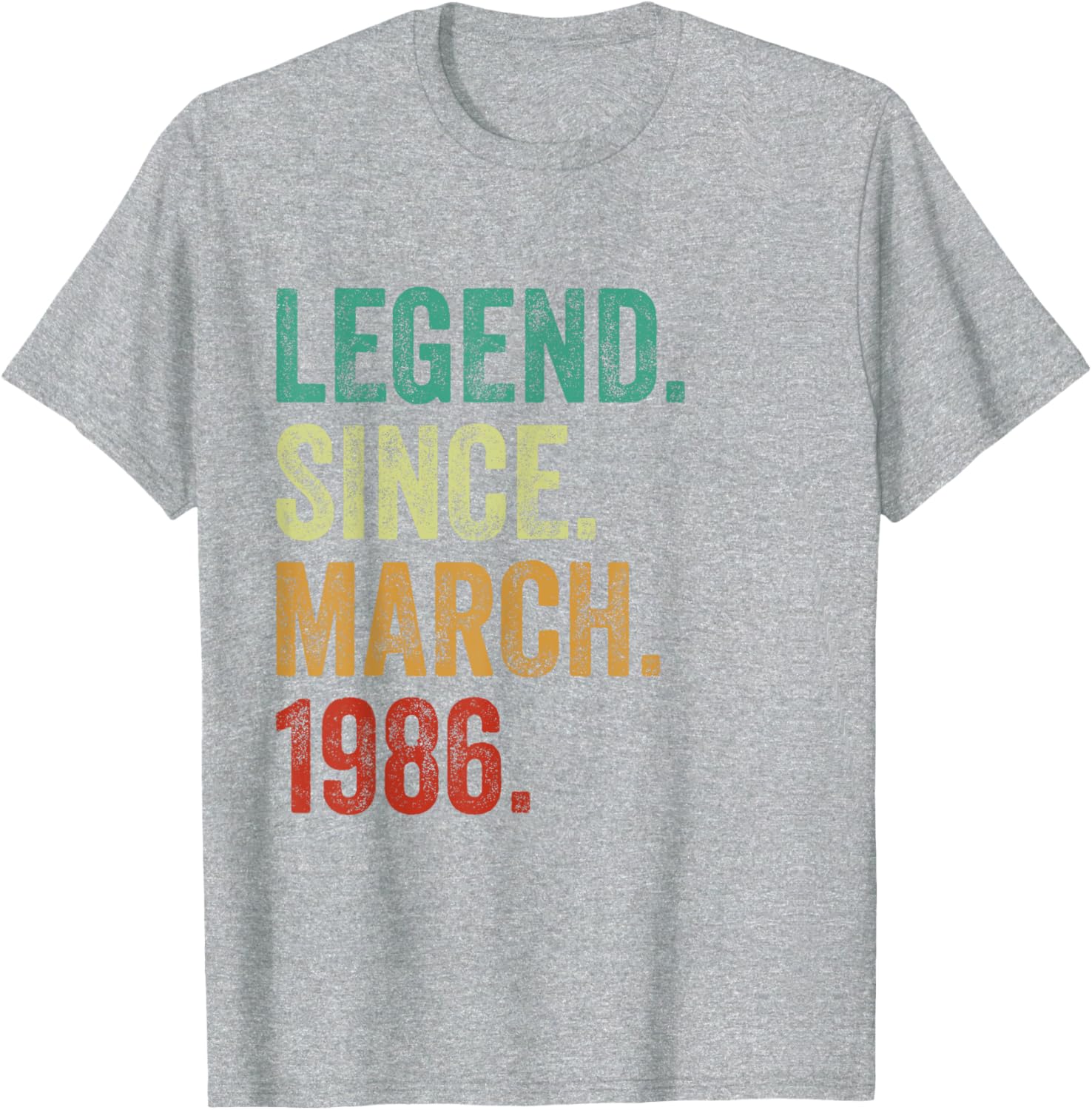 39 Years Old Legend Since March 1986 Birthday T-Shirt for Him or Her - 2