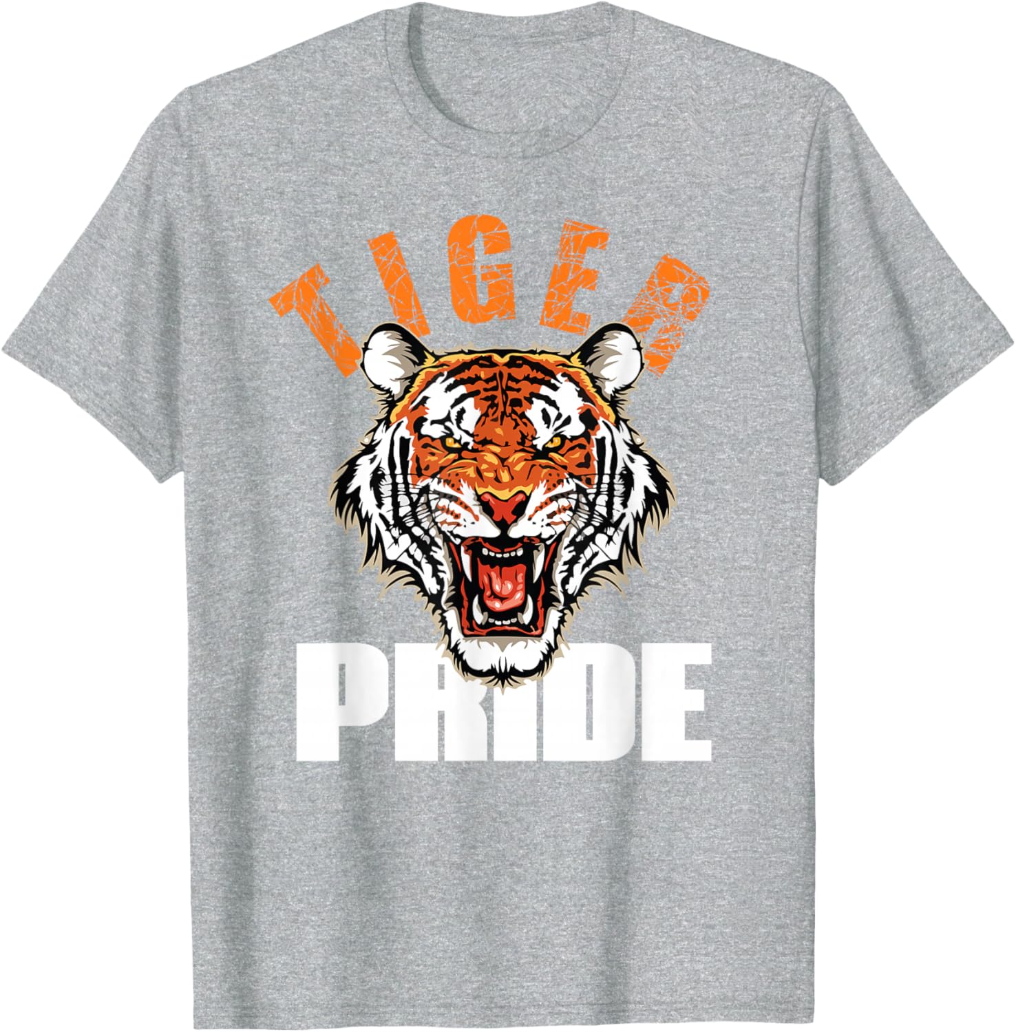 Retro Vintage Tiger Pride Mascot T-Shirt for School Sports Team Fans - 14