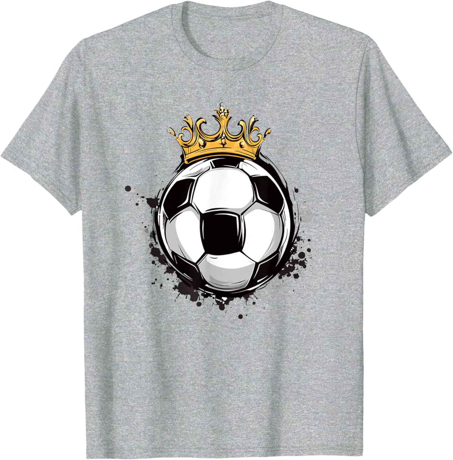 Soccer Royalty T-Shirt with Crowned Ball for Kids - Stylish Sports Wear - 20