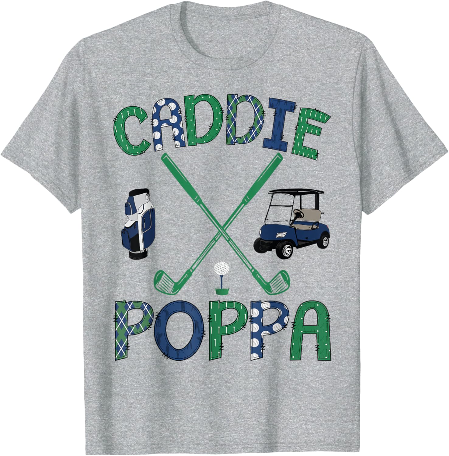 Caddie Poppa Golf Hole in One Birthday T-Shirt for Proud Dads - 6