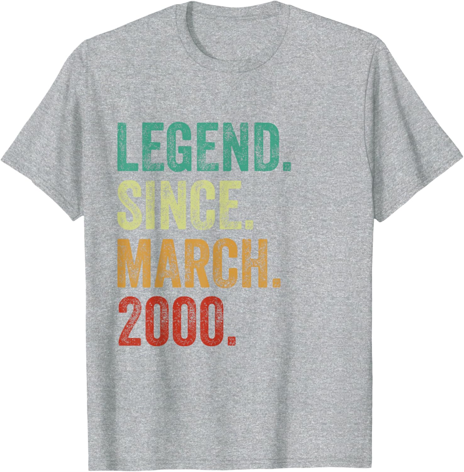 25th Birthday T-Shirt Celebrating 25 Years of Legend Since 2000 - 5