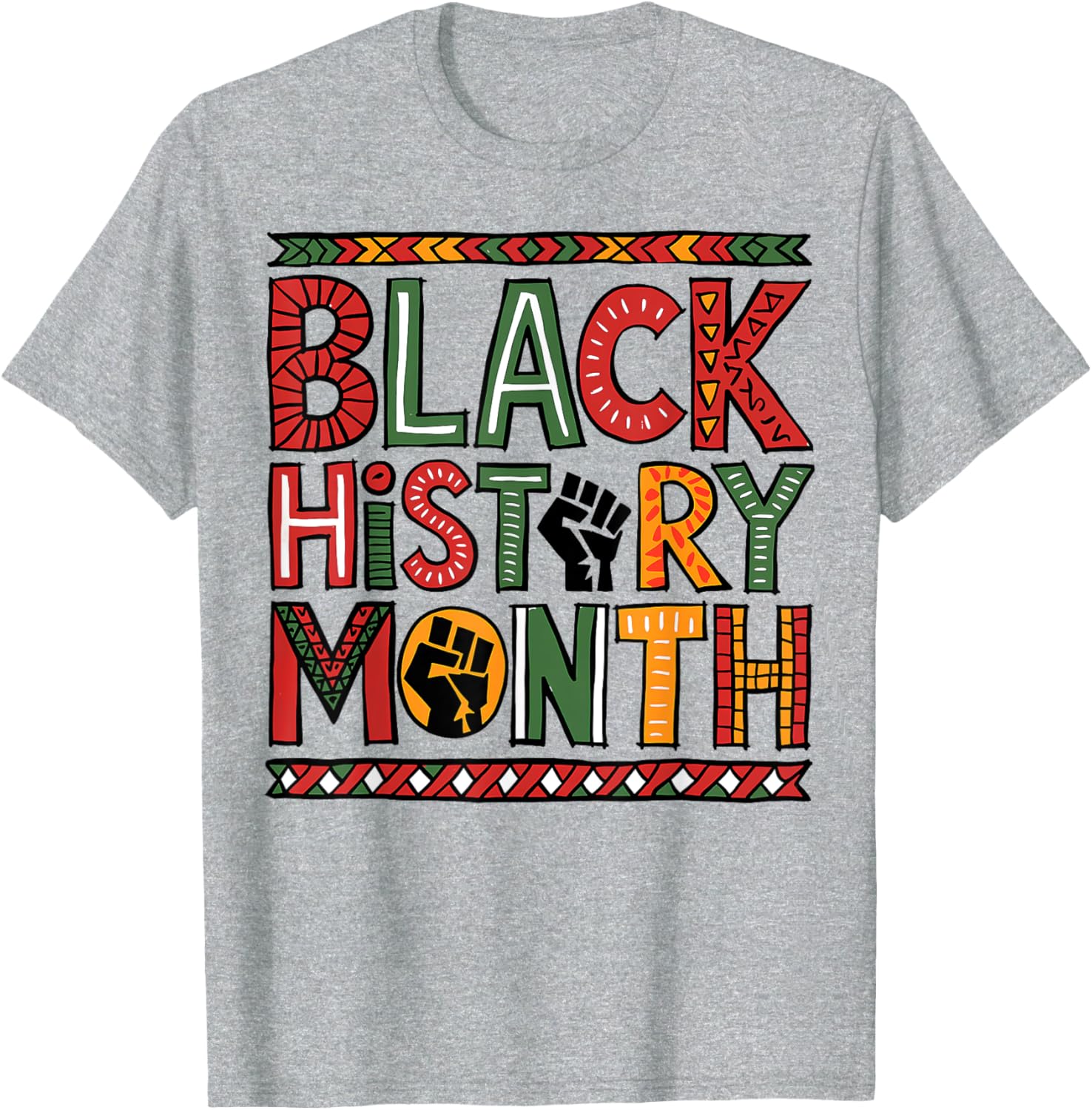Black History Month African American Heritage T-Shirt for All Ages - 2