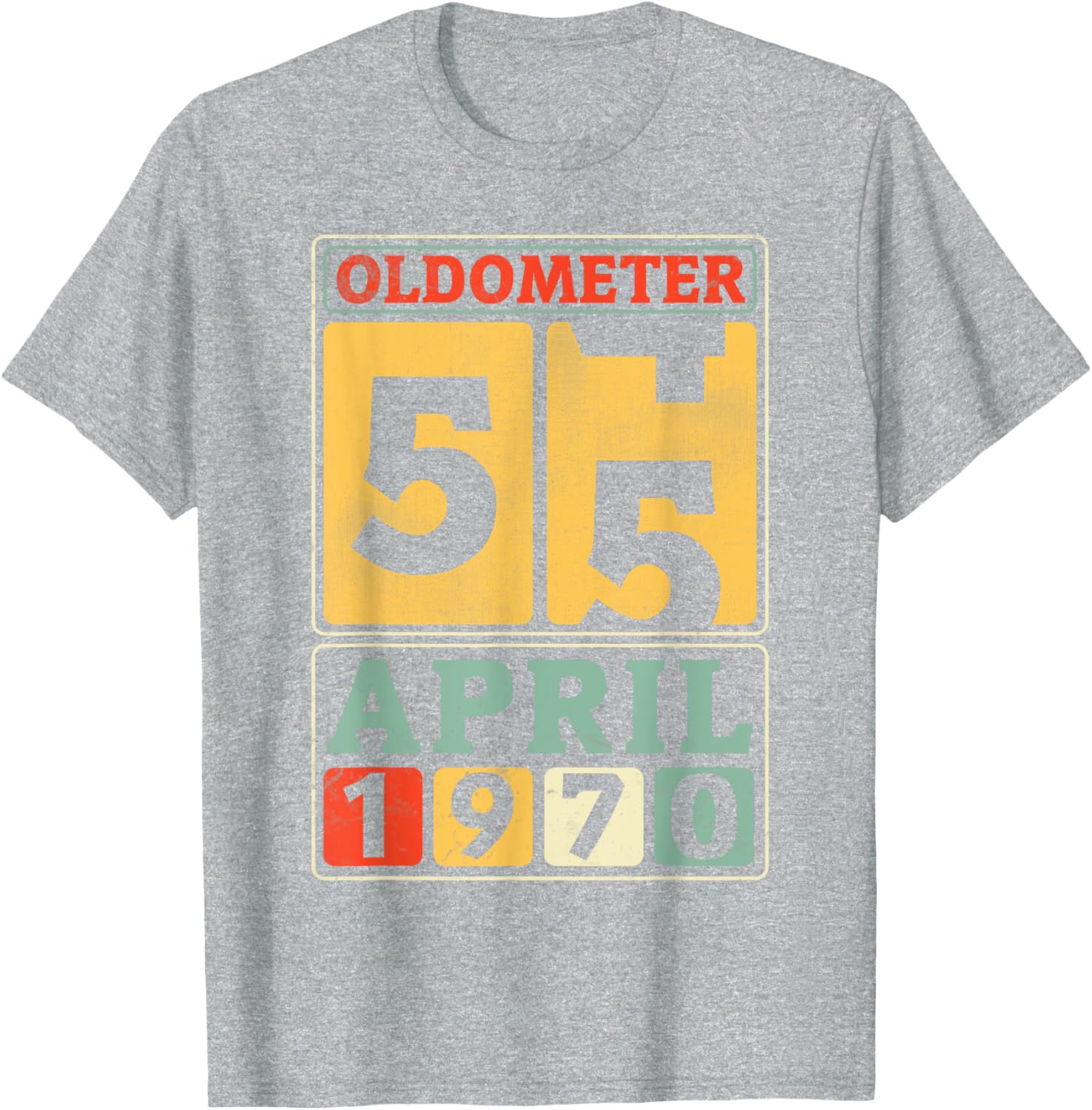 Vintage 55th Birthday T-Shirt for April 1970 Birthdays, Great Gift! - 3