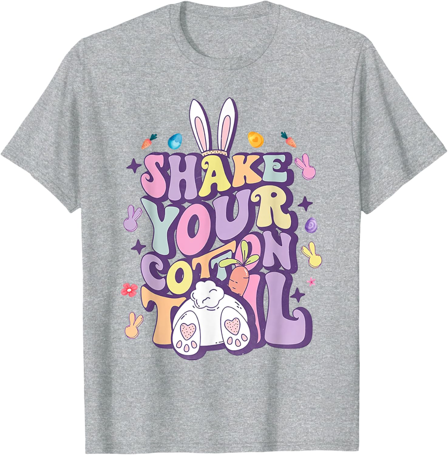 Shake Your Cotton Tail Funny Easter Bunny T-Shirt for Girls and Women - 22