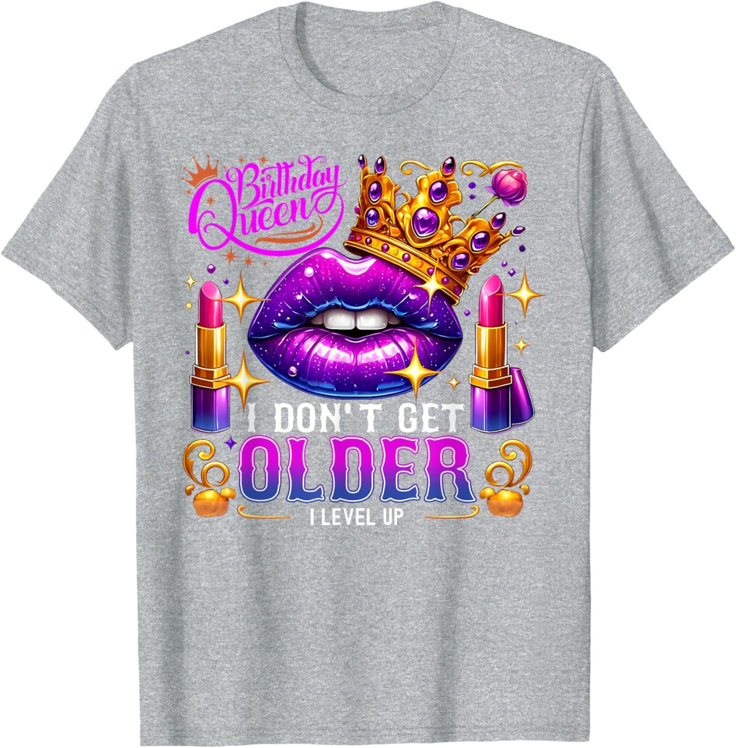 Birthday Queen Level Up T-Shirt for Women Fun Birthday Gift Idea - 18
