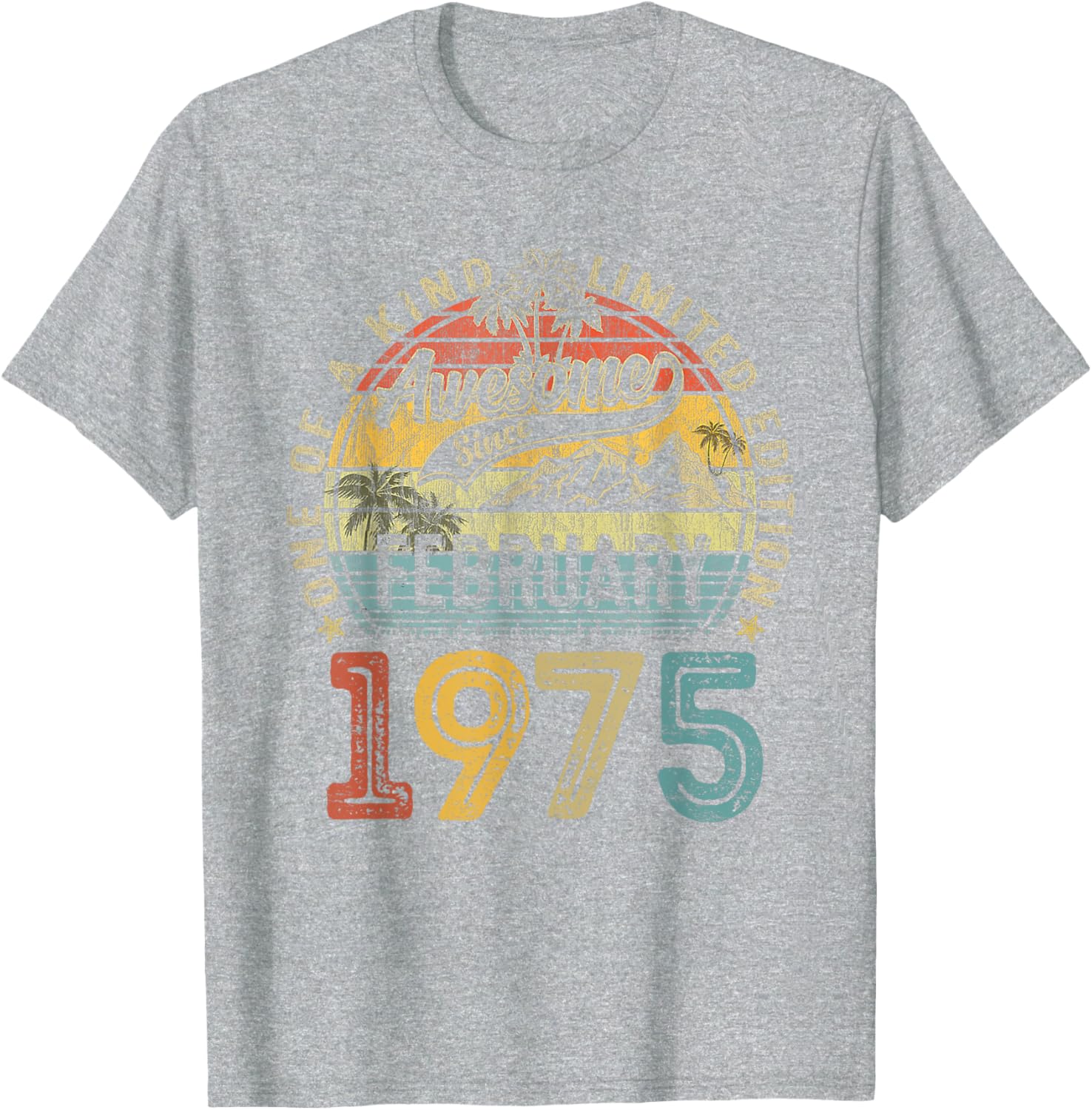 Funny Vintage 50th Birthday T-Shirt for Women - February 1975 Design - 15