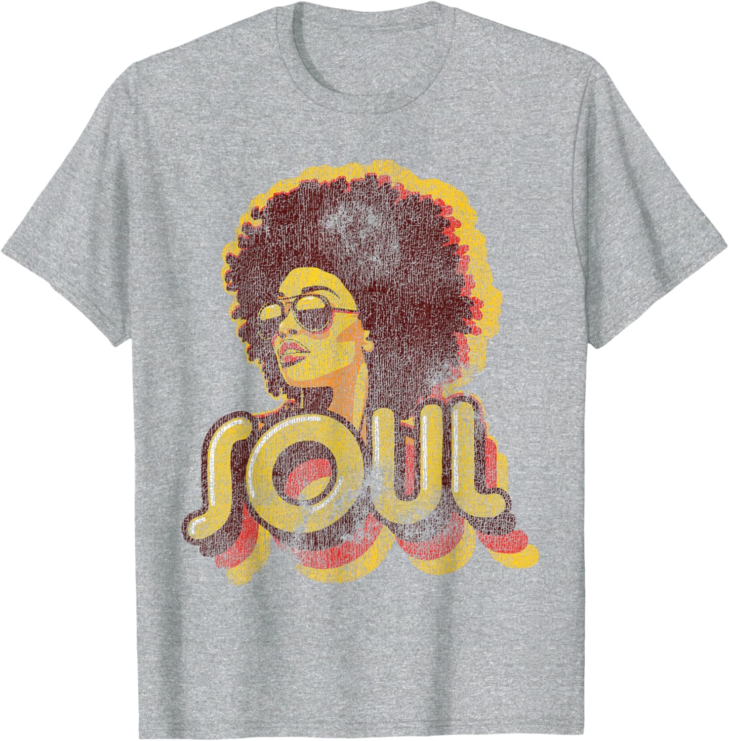 Retro 70s Funk Afro Soul T-Shirt for Vintage Style Lovers - 17