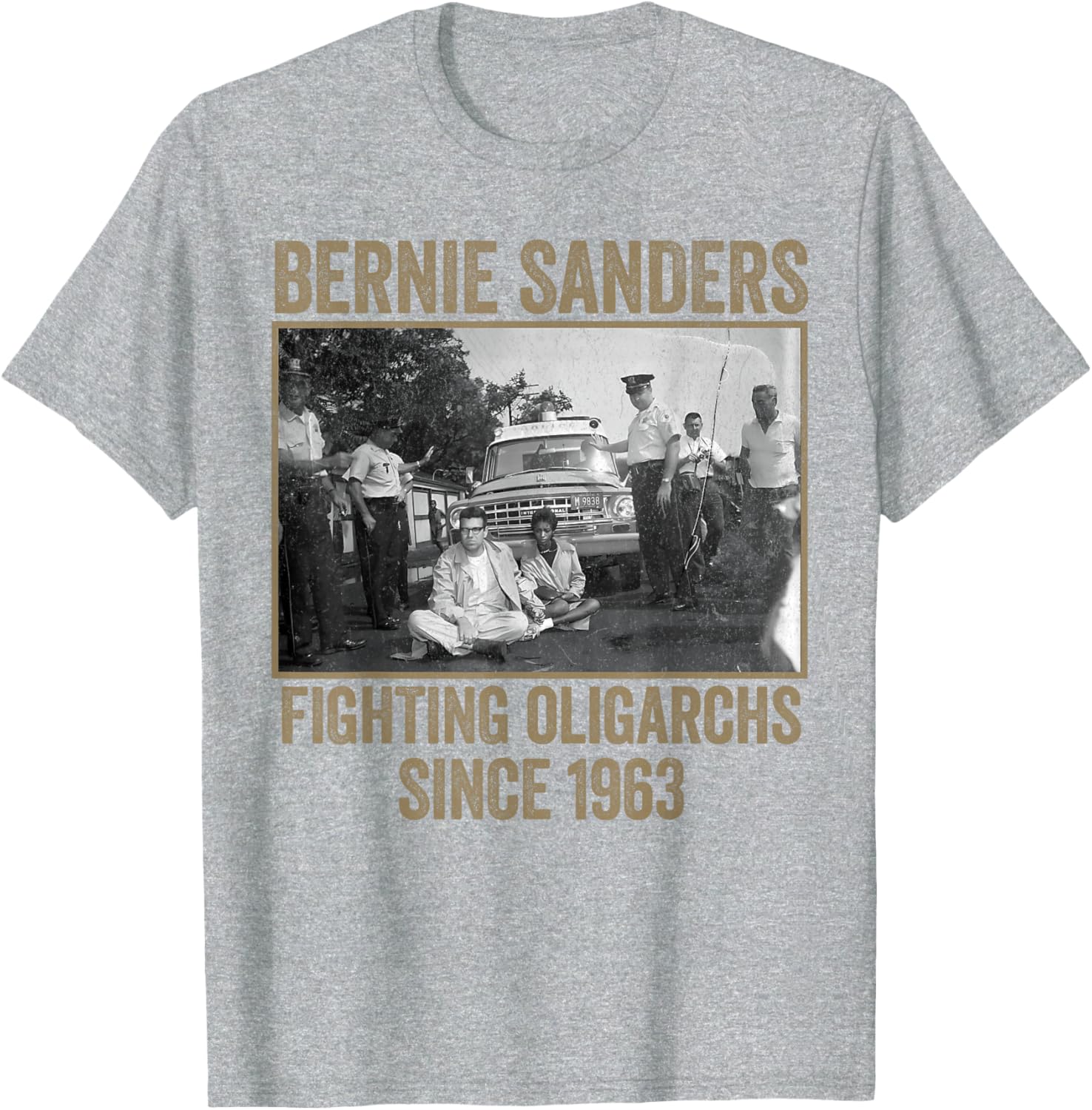Bernie Fighting Oligarchs Protest T-Shirt for Activists and Supporters - 19