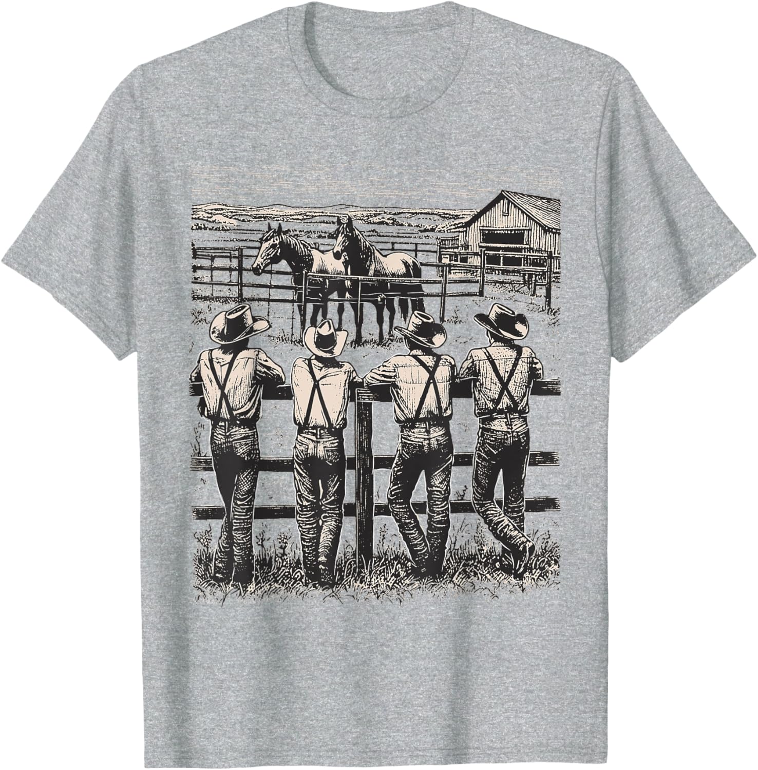 Vintage Western Cowboy Howdy Rodeo T-Shirt for Men and Women - 1