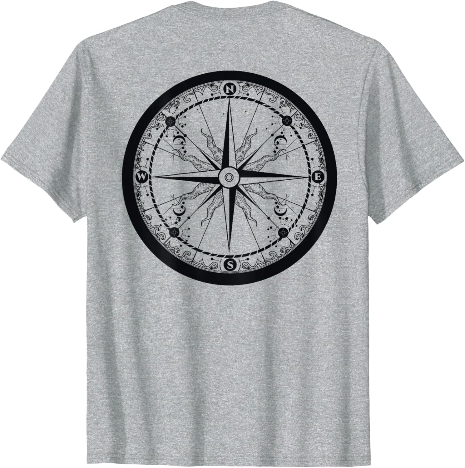 Beautiful Compass Sailing and Hiking Adventure T-Shirt for Travelers - 6